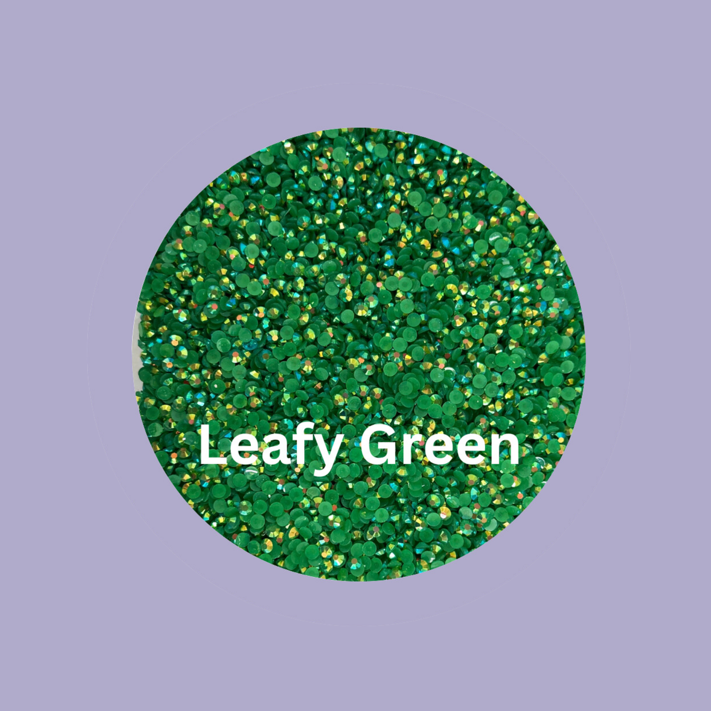 Leafy Green 4mm Flatback Rhinestone