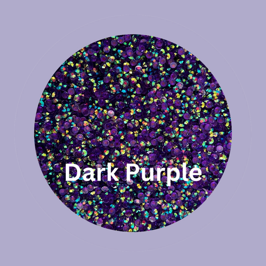 Dark Purple 4mm Flatback Rhinestone