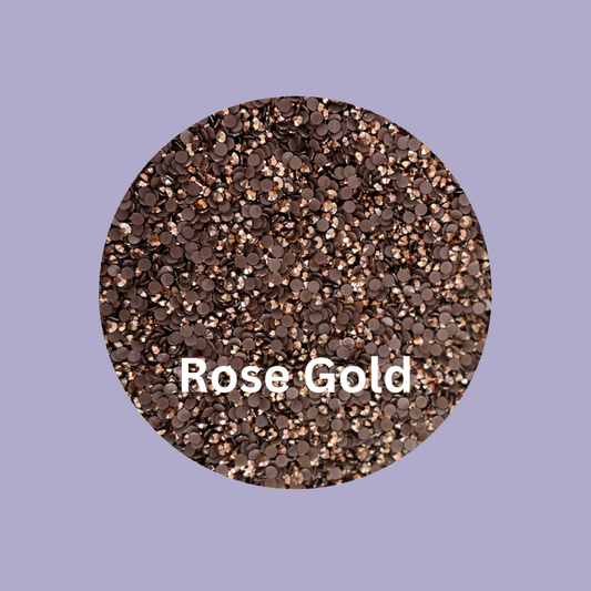 Rose Gold 4mm Flatback Rhinestone