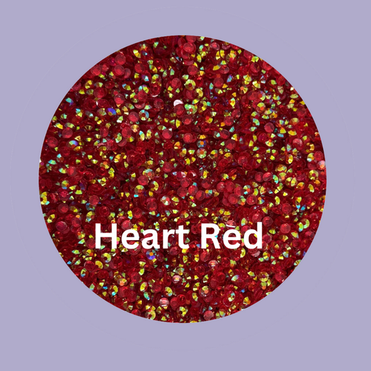 Heart Red 4mm Flatback Rhinestone