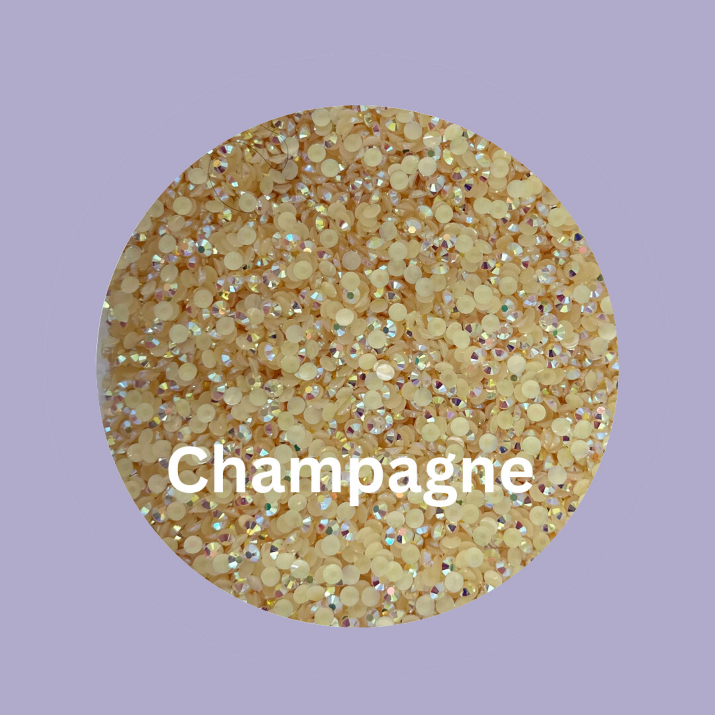 Champagne 4mm Flatback Rhinestone