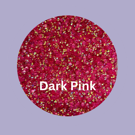 Dark Pink 4mm Flatback Rhinestone