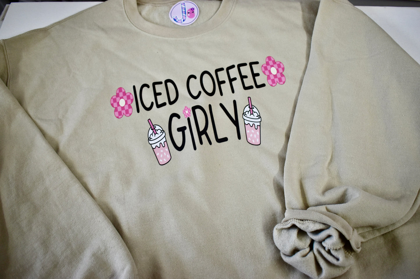 Iced Coffee Girly  Crewneck